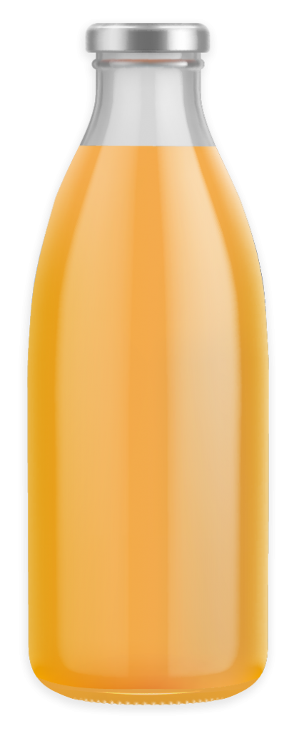 Image de présentation d'une bouteille de jus d'orange